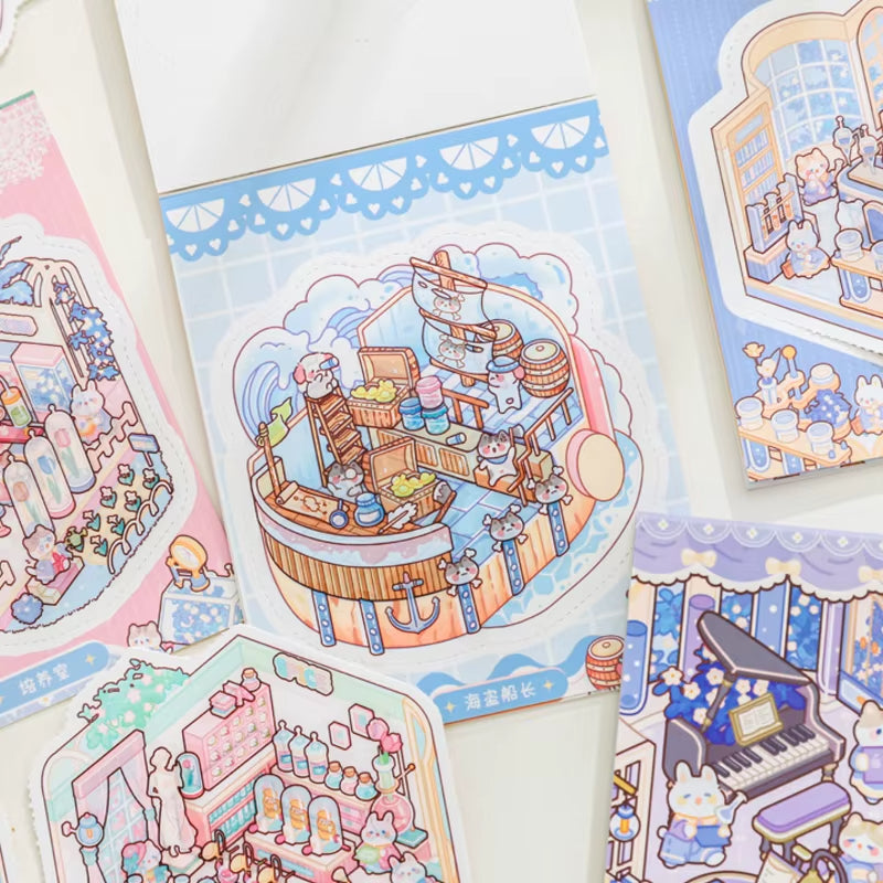 Mini Libros de Armable 3D “Mascotitas”