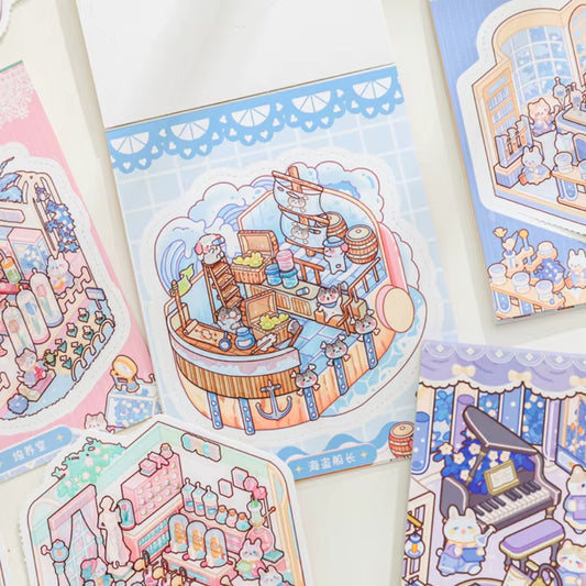 Mini Libros de Armable 3D “Mascotitas”