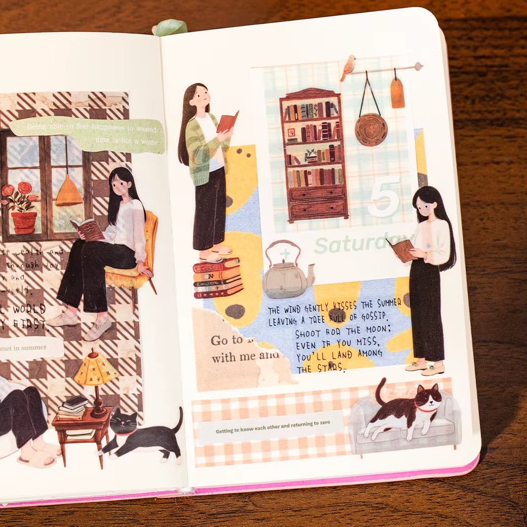 Stickers PET "😺🌸 Dulce Vida Gatuna"