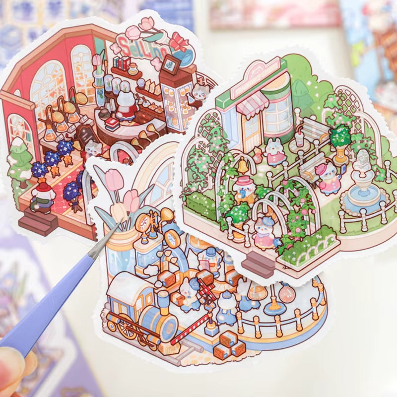 Mini Libros de Armable 3D “Mascotitas”