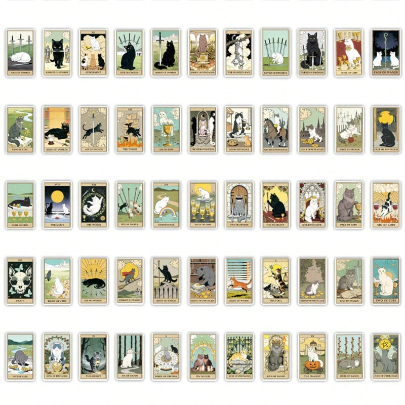 Stickers "Tarot Felino Vintage 2"