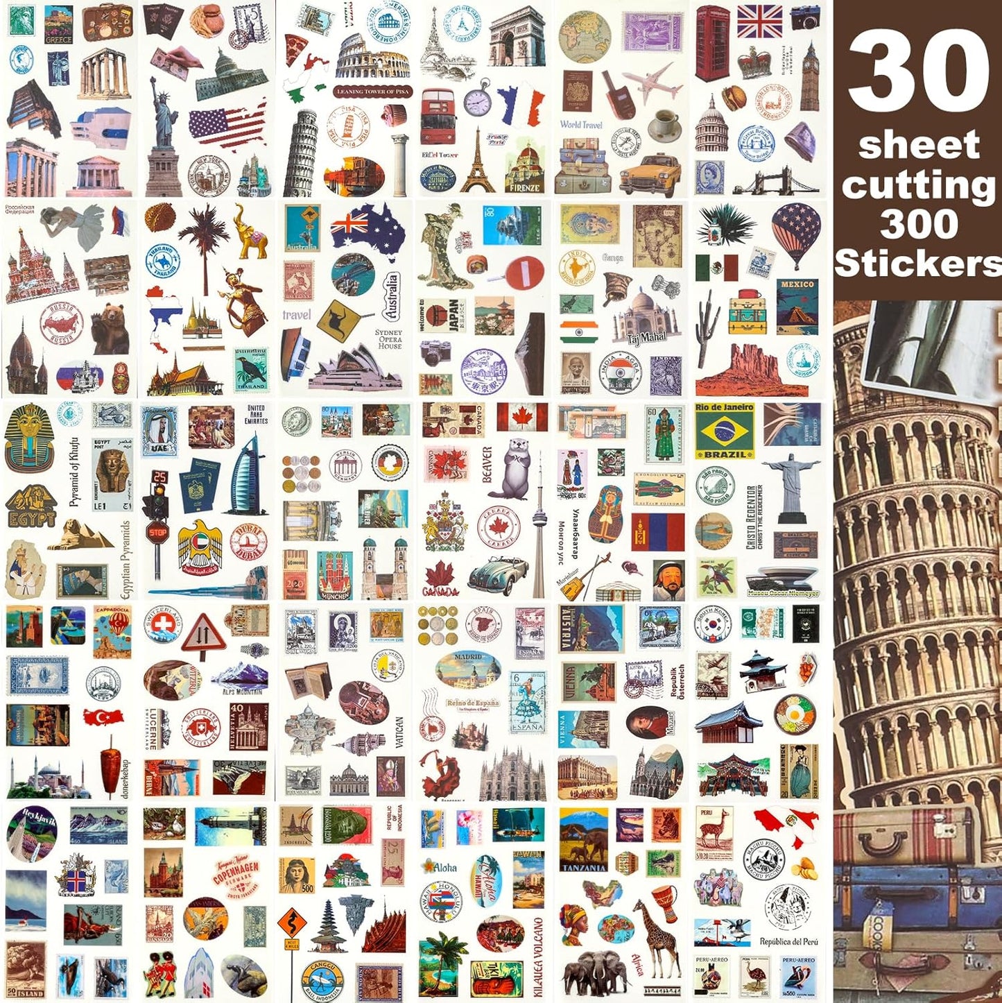 Libro de Stickers "Viaje por el Mundo"