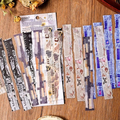 Stickers PET en tiras "Poesía Vintage"