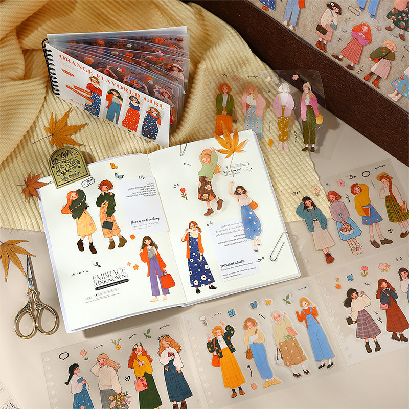 Libro de Stickers PET “Chicas con Estilo” 🧡✨