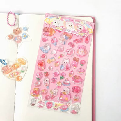Stickers 3D "Mundo de Gelatina"