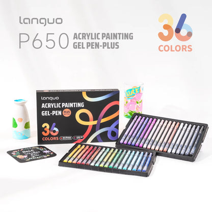 Gel Pen Acrílico Languo P650 · Punta Bold 1mm