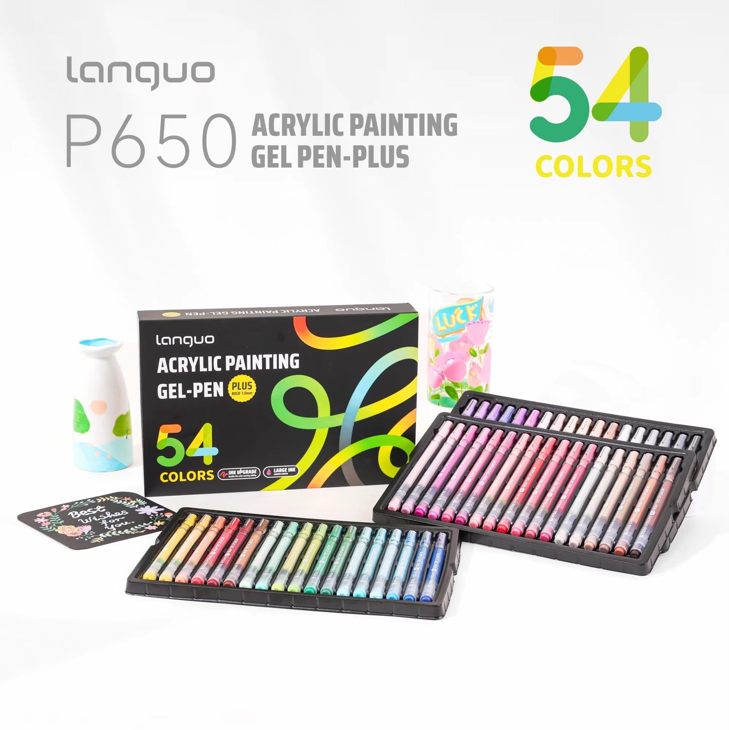 Gel Pen Acrílico Languo P650 · Punta Bold 1mm