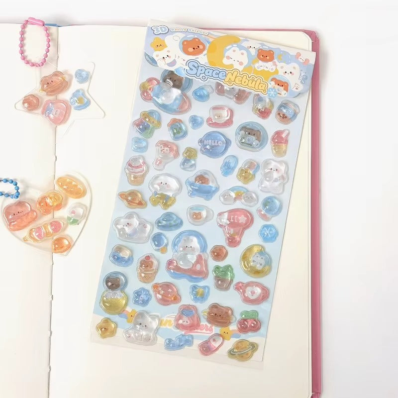Stickers 3D "Mundo de Gelatina"