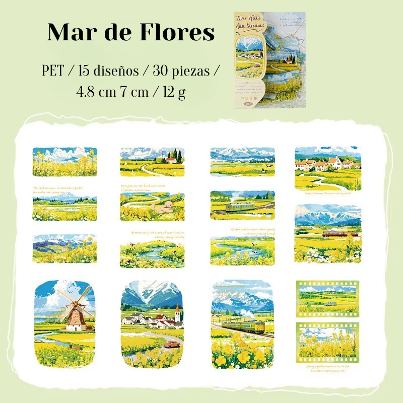 Stickers PET "Mountain And Rivers