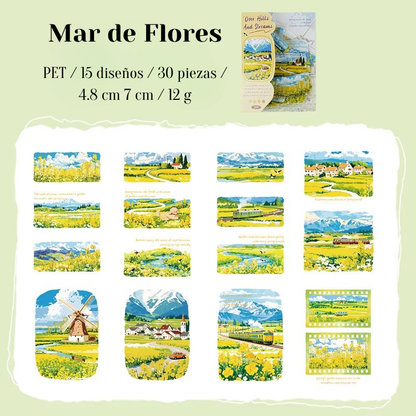 Stickers PET "Mountain And Rivers