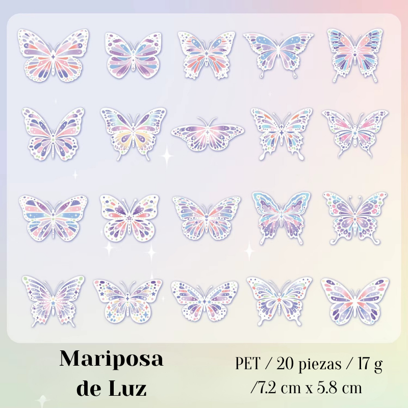 Stickers PET "Butterfly Shine"
