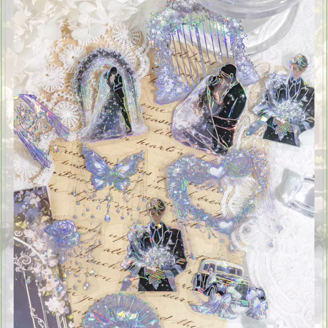 Stickers PET "Flower Wedding"