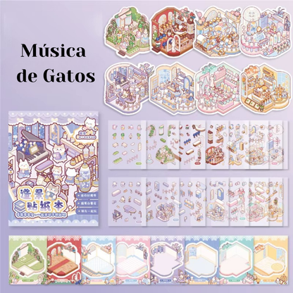 Mini Libros de Armables 3D “Mascotitas”