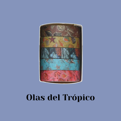 Set de Cintas Washitape “Ambiente tropical 🌴"