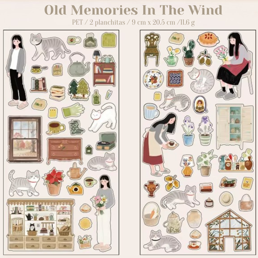 Stickers PET "😺🌸 Dulce Vida Gatuna"