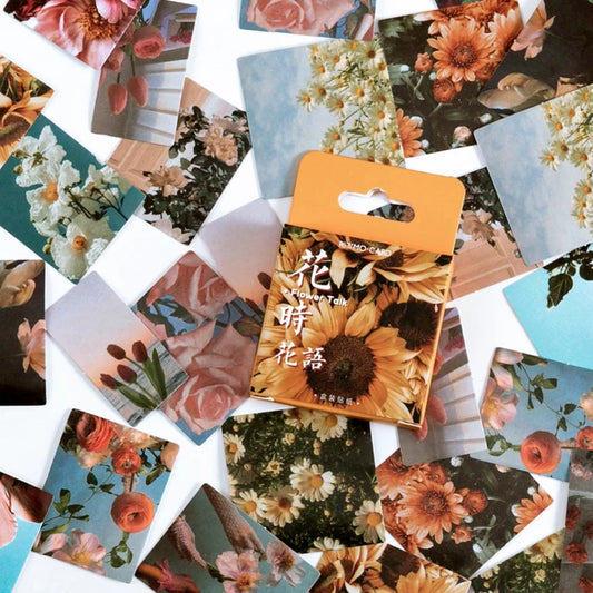 Cajita de 46 Stickers "Flower Talk"