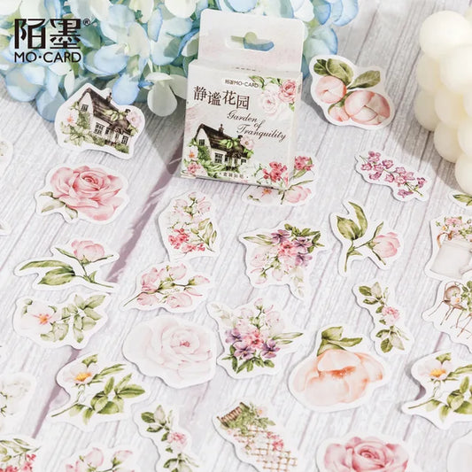 Cajita de 45 Stickers "Garden Of Tranquility"