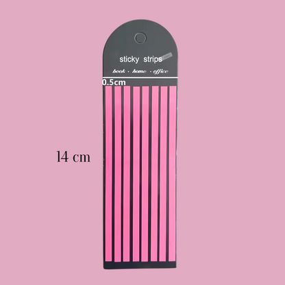 Sets x 160 Sticky Strips Traslúcidos