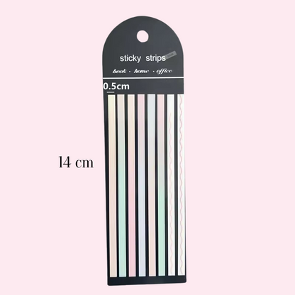 Sets x 160 Sticky Strips Traslúcidos