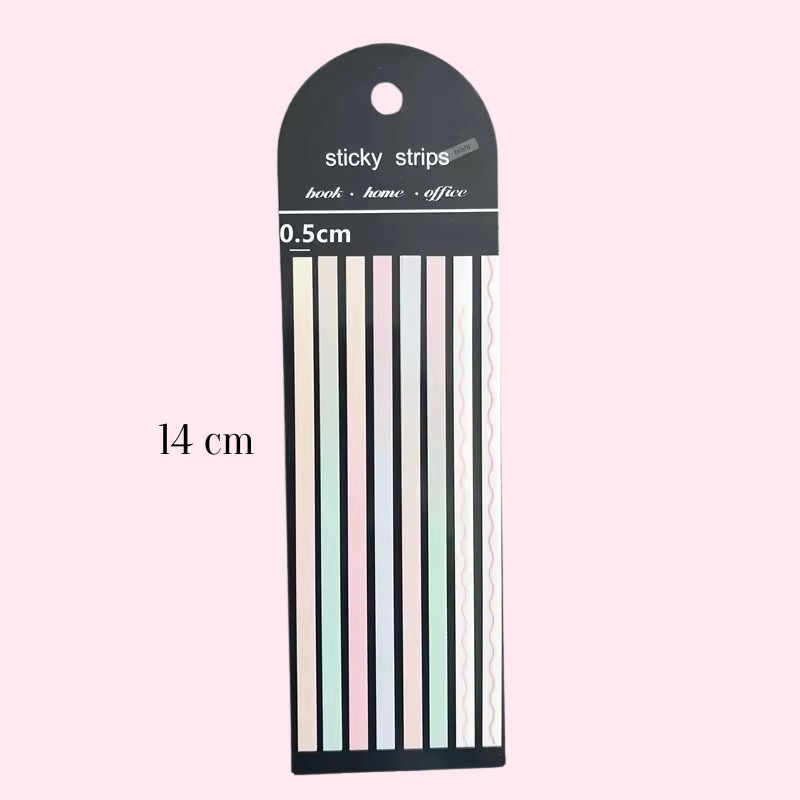 Sets x 160 Sticky Strips Traslúcidos