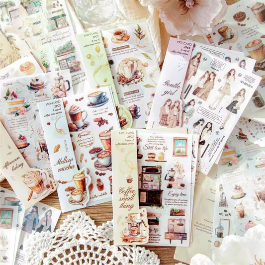Set de Stickers Transfer "A Cup Of Coffee"