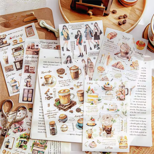 Set de Stickers Transfer "A Cup Of Coffee"