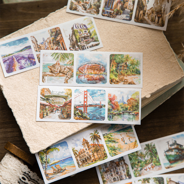 Libro de Stickers "Travel Landscaping"