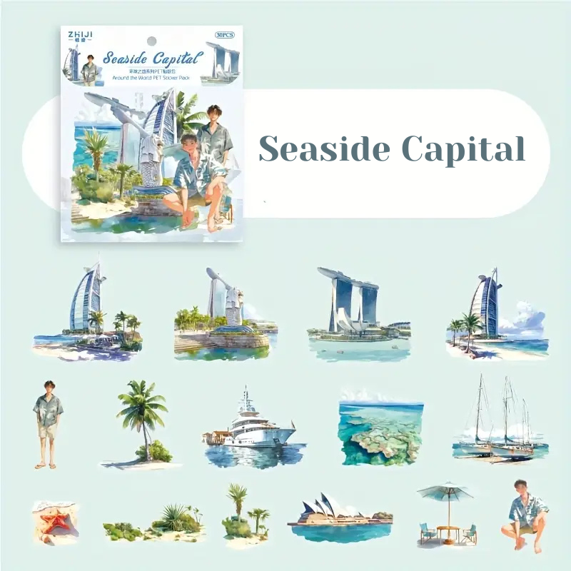 Stickers PET "Around The World"