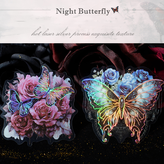 Stickers PET "Night Butterfly"