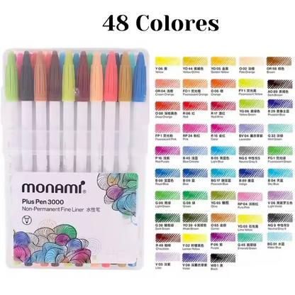 Monami Plus Pen 3000 6/36/48/60 colores