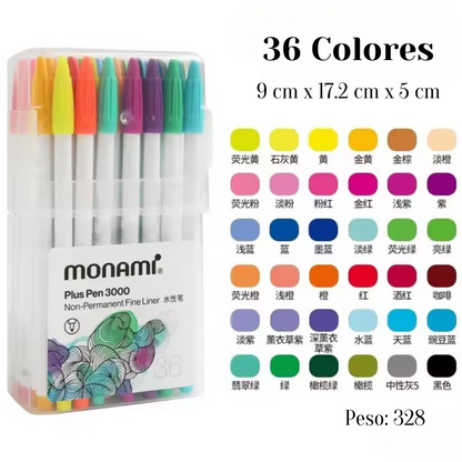 Monami Plus Pen 3000 6/36/48/60 colores