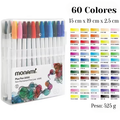 Monami Plus Pen 3000 6/36/48/60 colores
