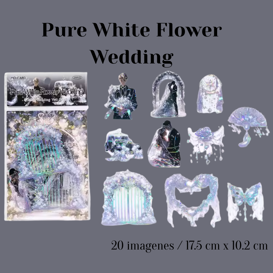 Stickers PET "Flower Wedding"