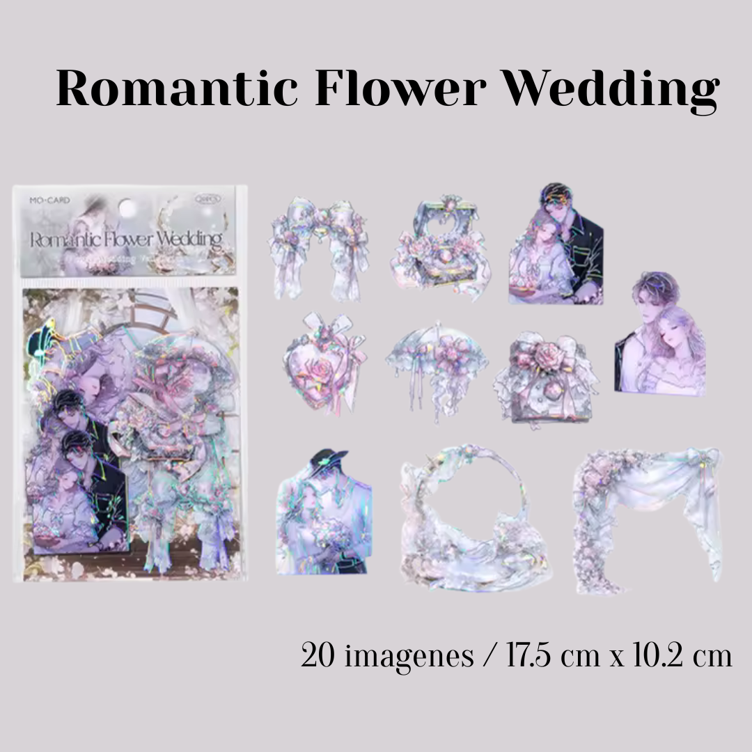Stickers PET "Flower Wedding"