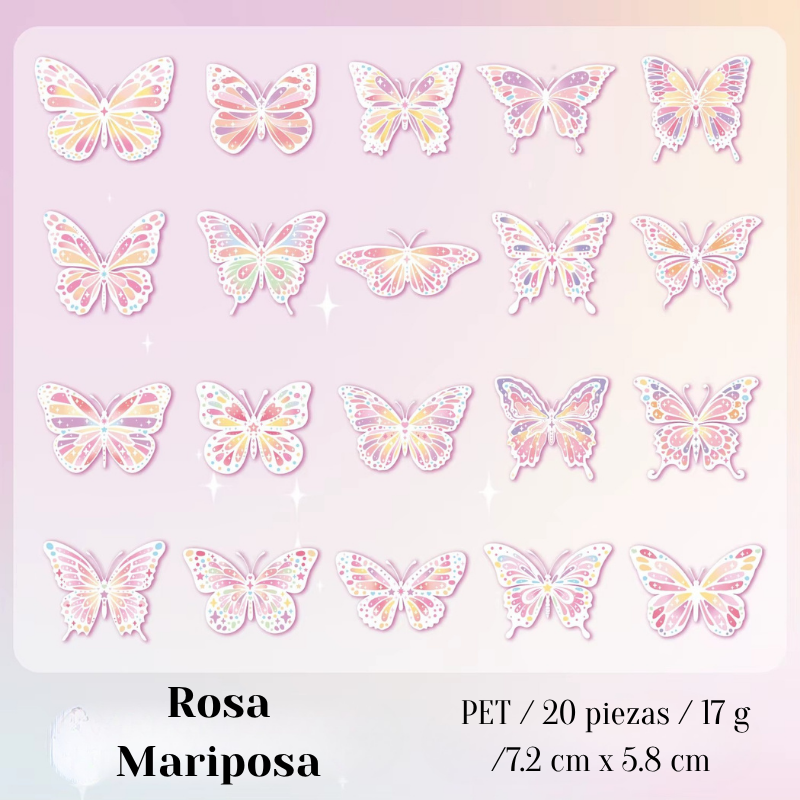 Stickers PET "Butterfly Shine"