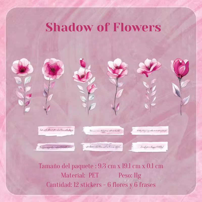 Stickers PET "Susurros Florales"