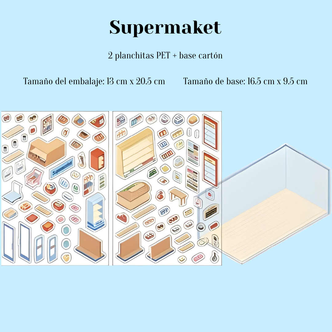 Armables 3D “🍰☕ Tienditas de Dulces"