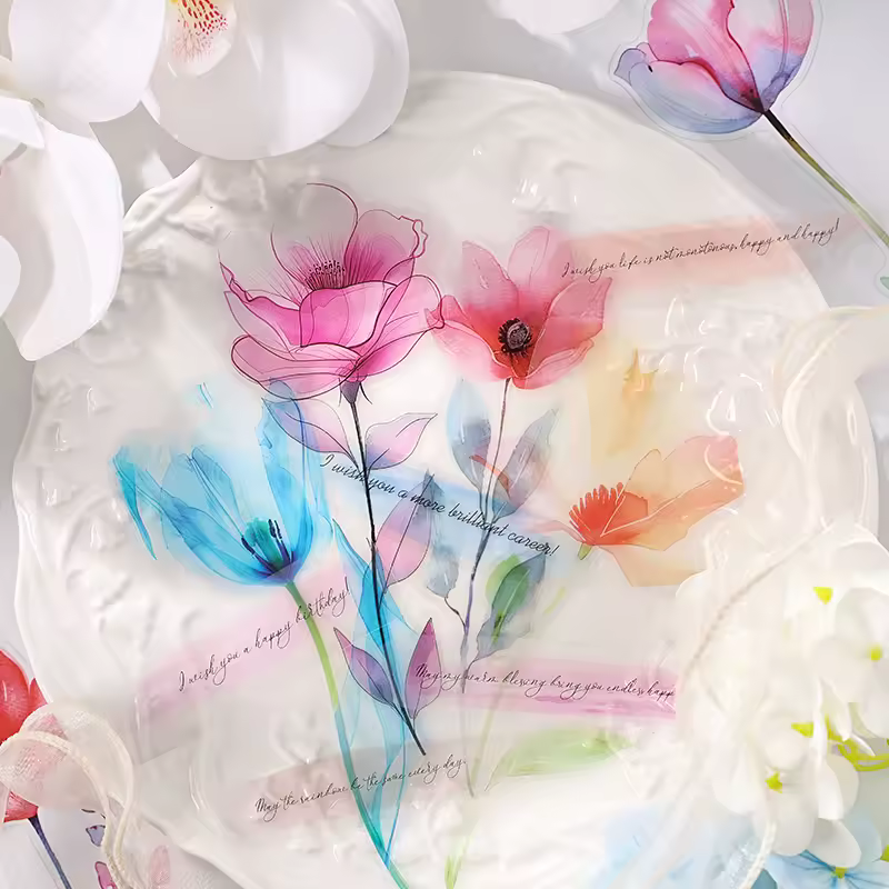 Stickers PET "Susurros Florales"