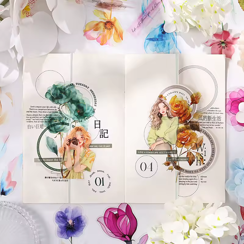 Stickers PET "Susurros Florales"