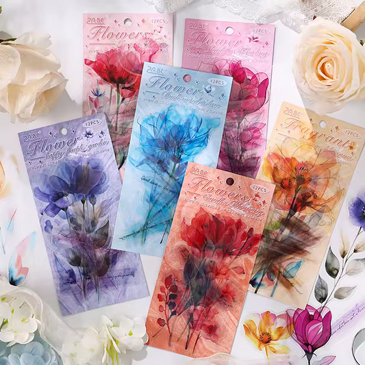 Stickers PET "Susurros Florales"