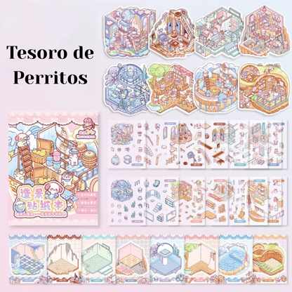 Mini Libros de Armables 3D “Mascotitas”