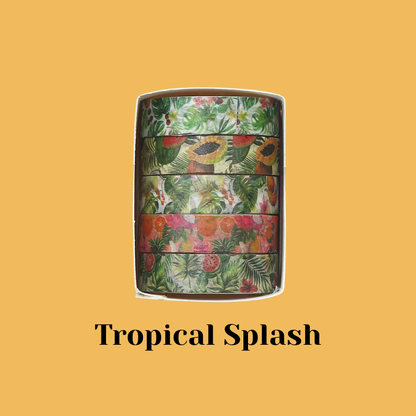 Set de Cintas Washitape “Ambiente tropical 🌴"
