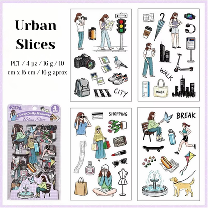 Stickers PET "Lazy Daily Moments"