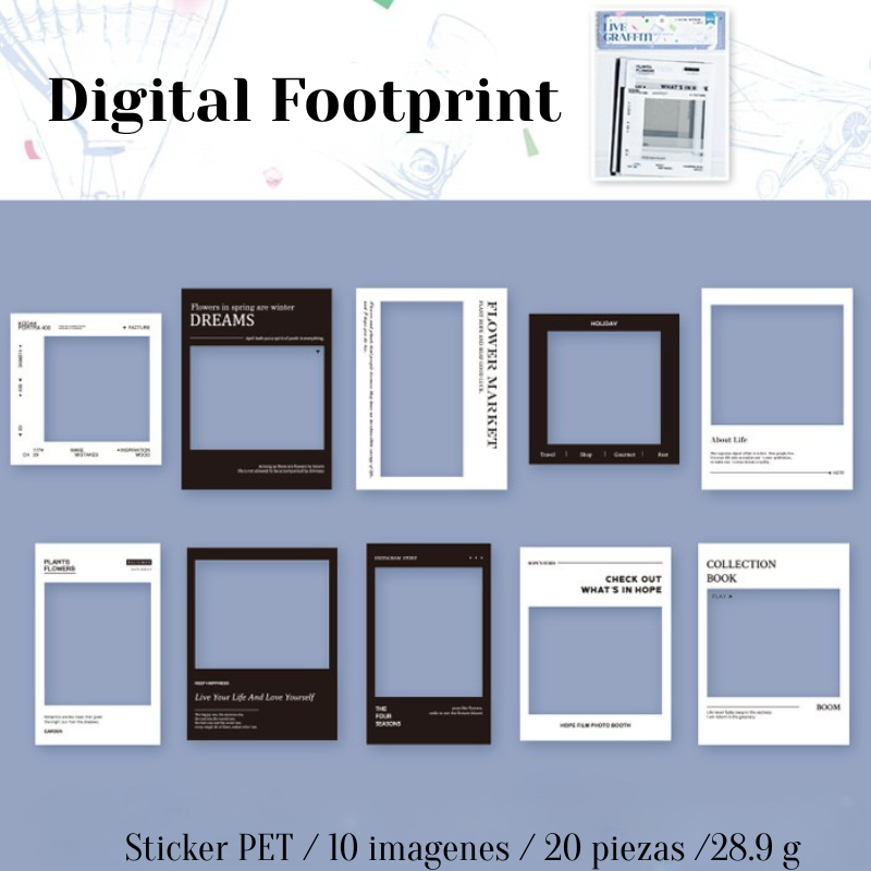 Stickers PET "Live Graffiti"