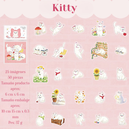 Stickers PET "😻Moe Cat Adventures"