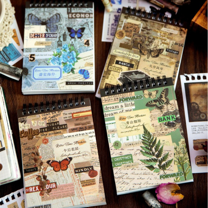 Libro de Stickers "Retro Time Machine"