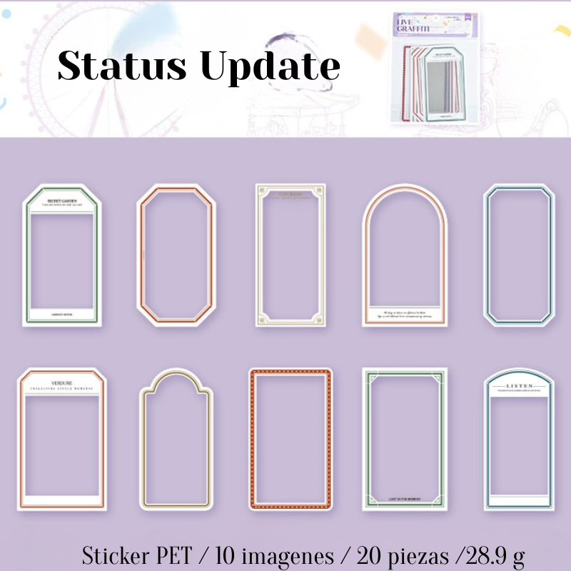 Stickers PET "Live Graffiti"