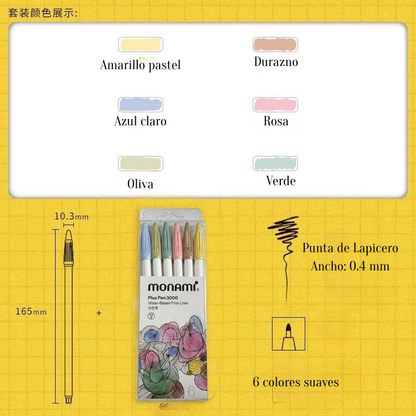Monami Plus Pen 3000 6/36/48/60 colores