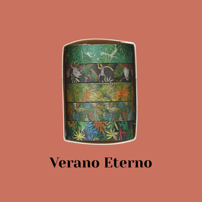 Set de Cintas Washitape “Ambiente tropical 🌴"