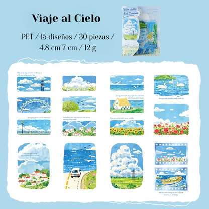 Stickers PET "Mountain And Rivers